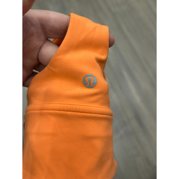 Lululemon Women's Orange Racerback Wunder Train Long Line Sports Bra Size 6 - Picture 5 of 8